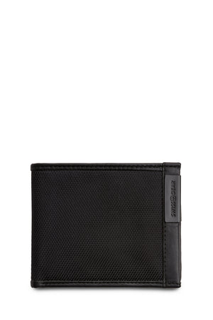 Swissgear Nylon Inlay Bifold Wallet - Clip on Swissgear logo