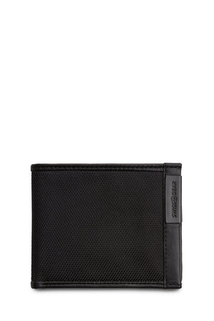 Swissgear Nylon Inlay Bifold Wallet - Clip on Swissgear logo
