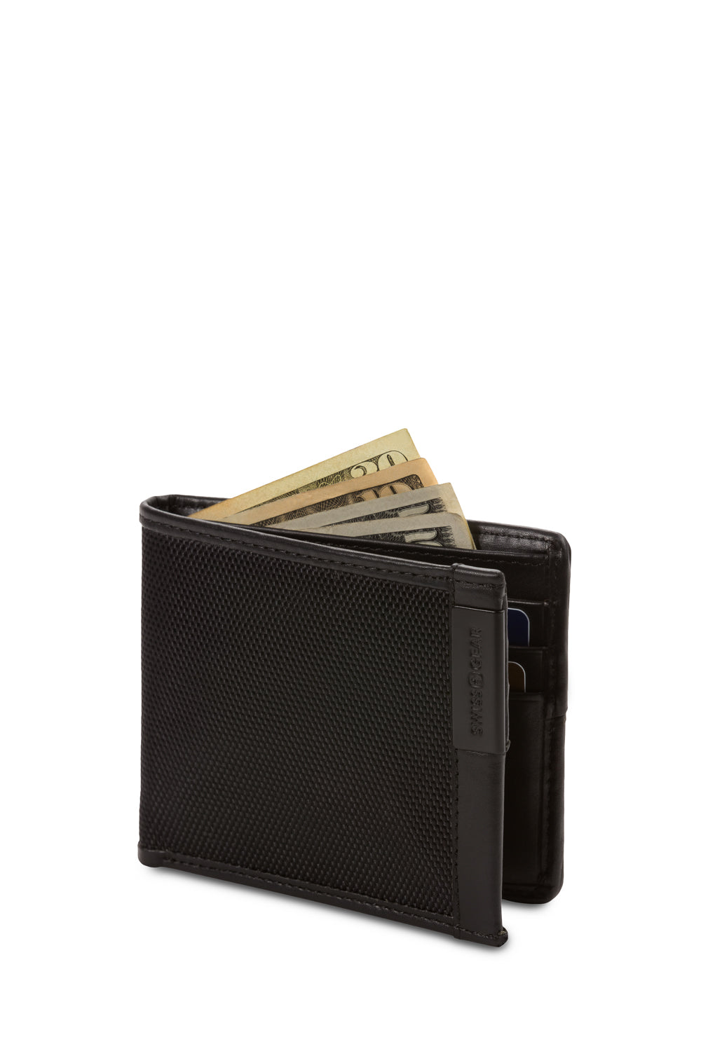 Swissgear Nylon Inlay Bifold Wallet - Fully lined bill compartment 