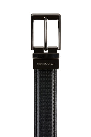Swissgear Reversible Dress Belt Reversible leather strap with refined metal buckle is perfect for dressy occasions, formal events, and business attire