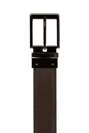 Swissgear Reversible Dress Belt - Perforated Black / Brown