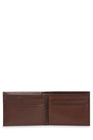 Swissgear RFID Leather Mini Bifold card slots, side slip pockets, and bill compartment