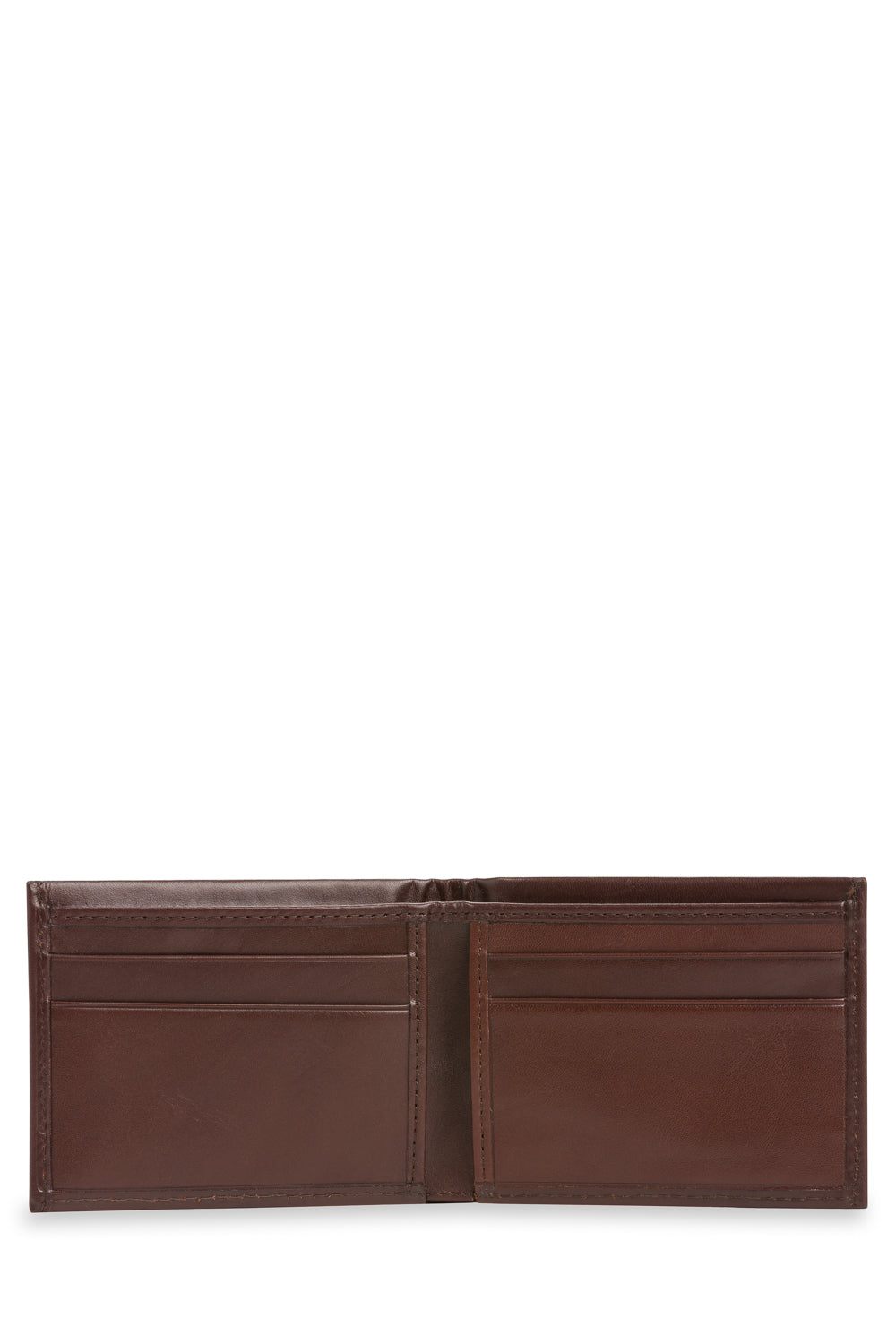 Swissgear RFID Leather Mini Bifold card slots, side slip pockets, and bill compartment