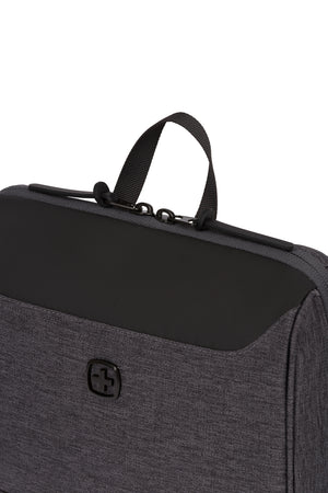 Swissgear 2679 2-in-1 Toiletry-Tech Kit Webbed handle is convenient for carrying and handling and can be used to hang the bag when needed
