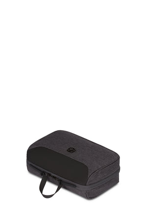 Swissgear 2679 2-in-1 Toiletry-Tech Kit Wrap-around zipper and lay-flat design makes it easy to store and retrieve contents 