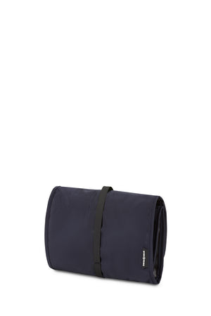 Constructed of durable polyester with and adjustable webbing closure strap