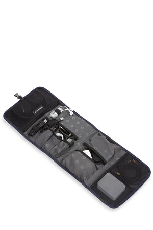 Robust 9 pocket/4 elastic cord strap storage system for maximum organization