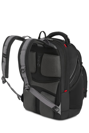 Wenger Synergy 16 inch Laptop Backpack - Black/Gray Shock-absorbing shoulder straps for maximum comfort