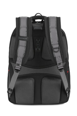 Wenger Synergy 16 inch Laptop Backpack - Black/Gray Airflow back padding keeps wearer cool