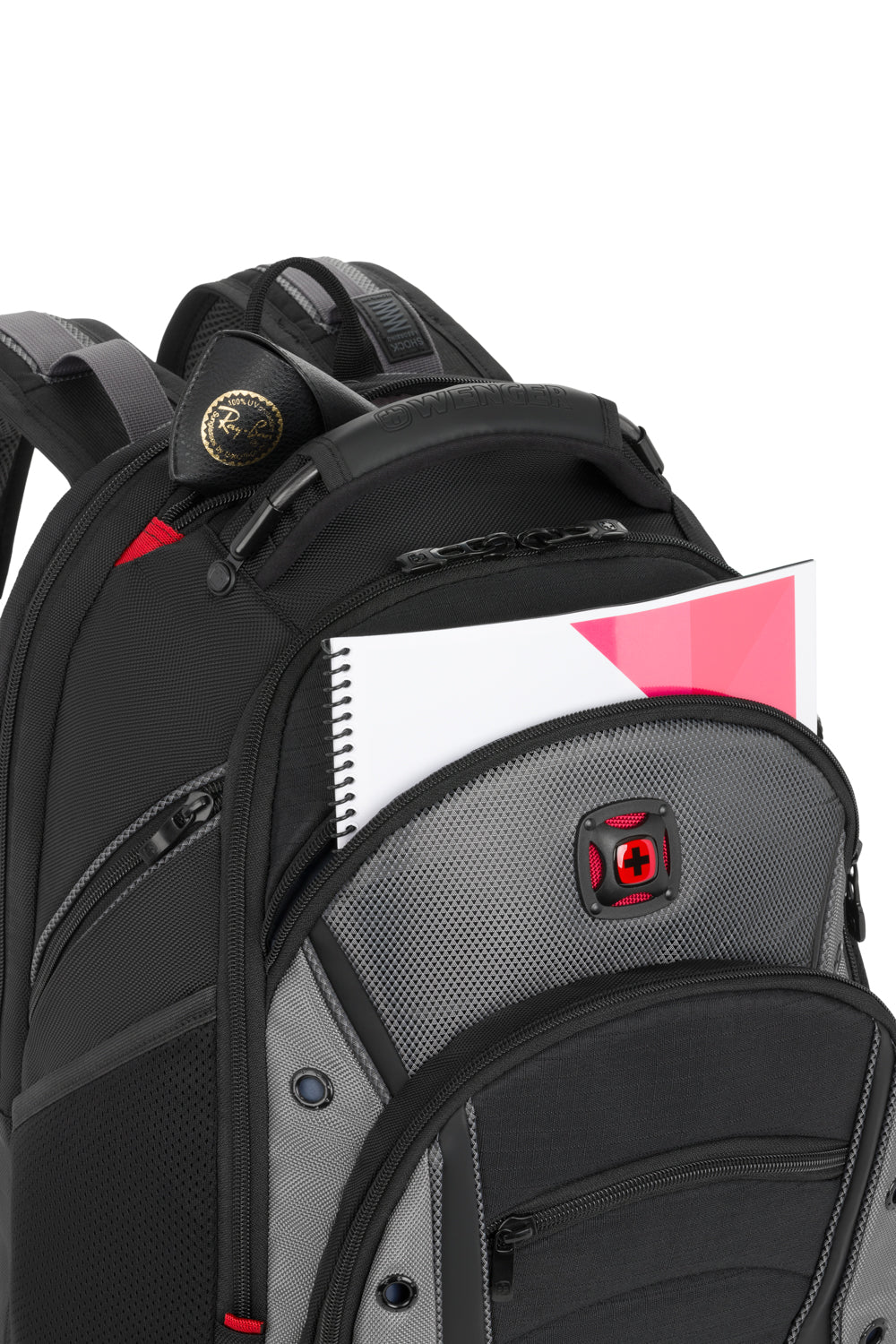 Wenger Synergy Laptop Backpack - Black/Grey - 12