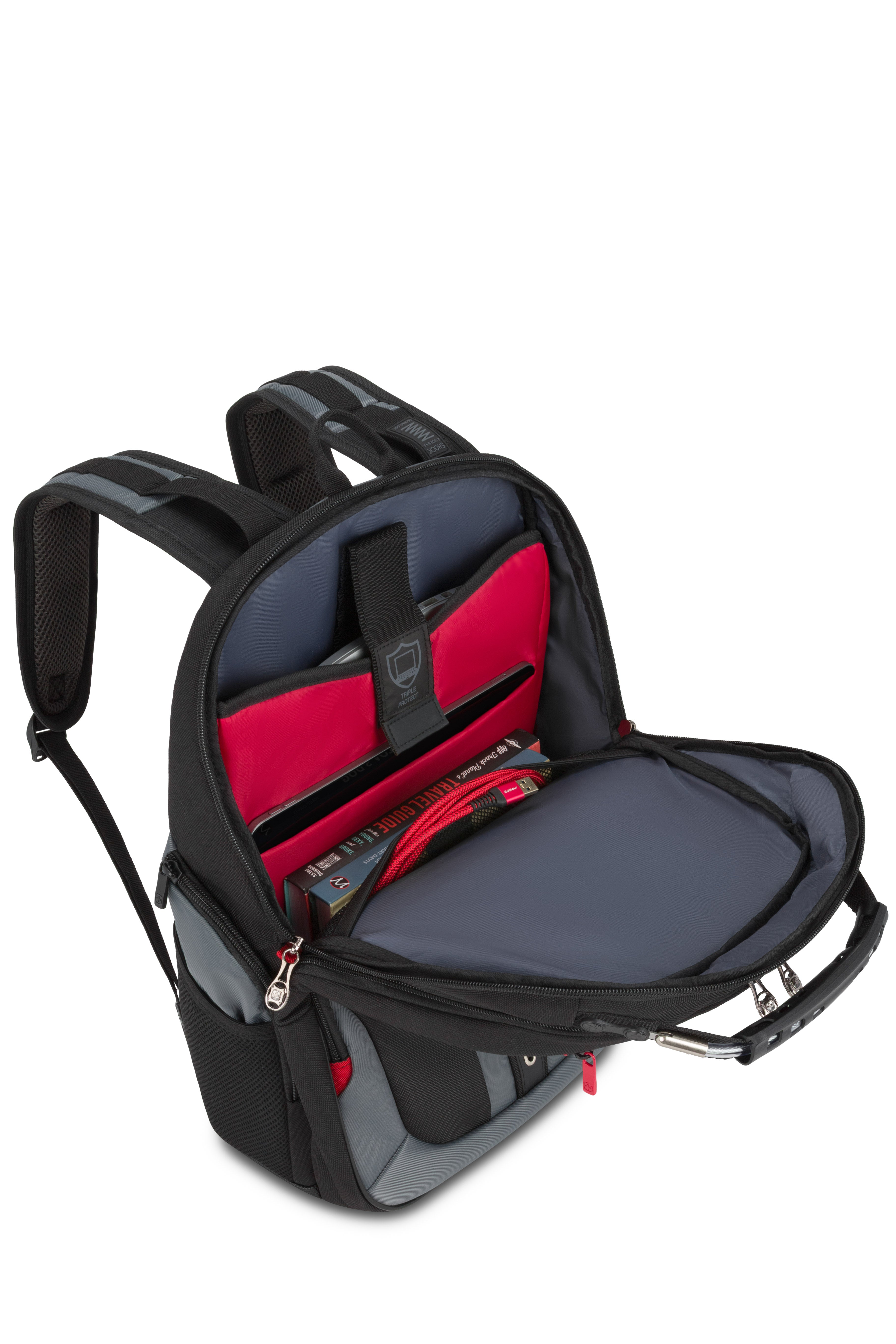 Wenger Pegasus 17 inch Laptop Backpack - Black/Blue – SWISSGEAR