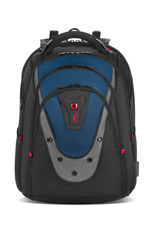 Wenger Ibex 17 inch Laptop ScanSmart Backpack - Black/Gray/Blue
