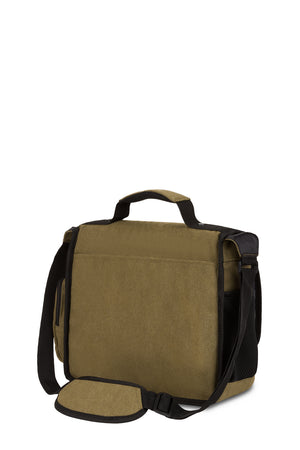 Wenger Zinc Laptop Messenger Bag in Olive Green/Grey – SWISSGEAR