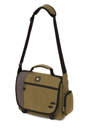 Wenger Zinc 14 inch Messenger Bag Carry the bag using the padded shoulder strap