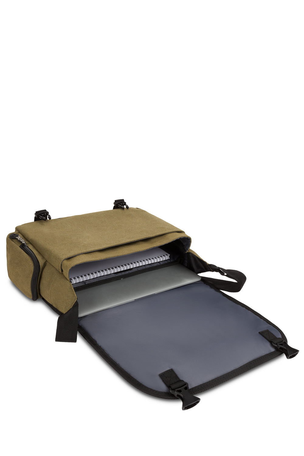 Wenger Zinc Laptop Messenger Bag in Olive Green/Grey – SWISSGEAR