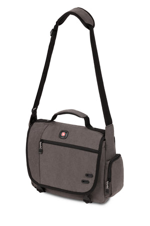 Wenger Zinc 14 inch Messenger Bag Carry the bag using the padded shoulder strap