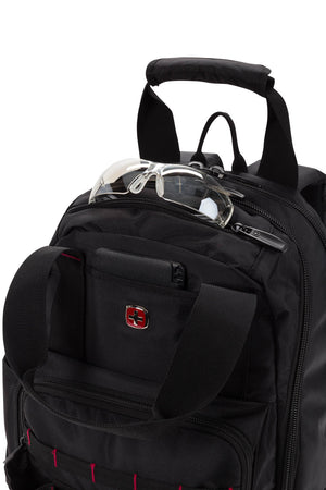 SWISSGEAR 2767 Work Backpack Molded, crush-resistant glasses compartment