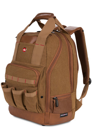 SWISSGEAR 2767 Work Pack Tool Backpack - Canvas Brown