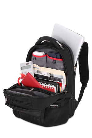 Swissgear 2769 ScanSmart Laptop Backpack Large capacity main compartment includes multiple pockets, including secure, organized storage for a camera and adapters