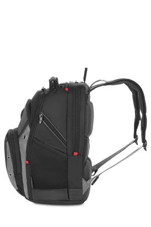 Wenger Synergy Pro 16 inch Laptop Backpack - Black/Gray CaseBase stabilizing platform keeps the backpack standing upright