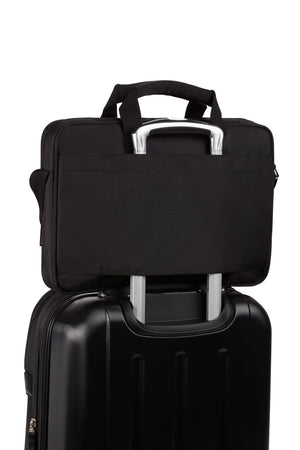 Wenger Structure 16 inch Laptop Slimcase Pass-Thru trolley sleeve slides over wheeled luggage handles 