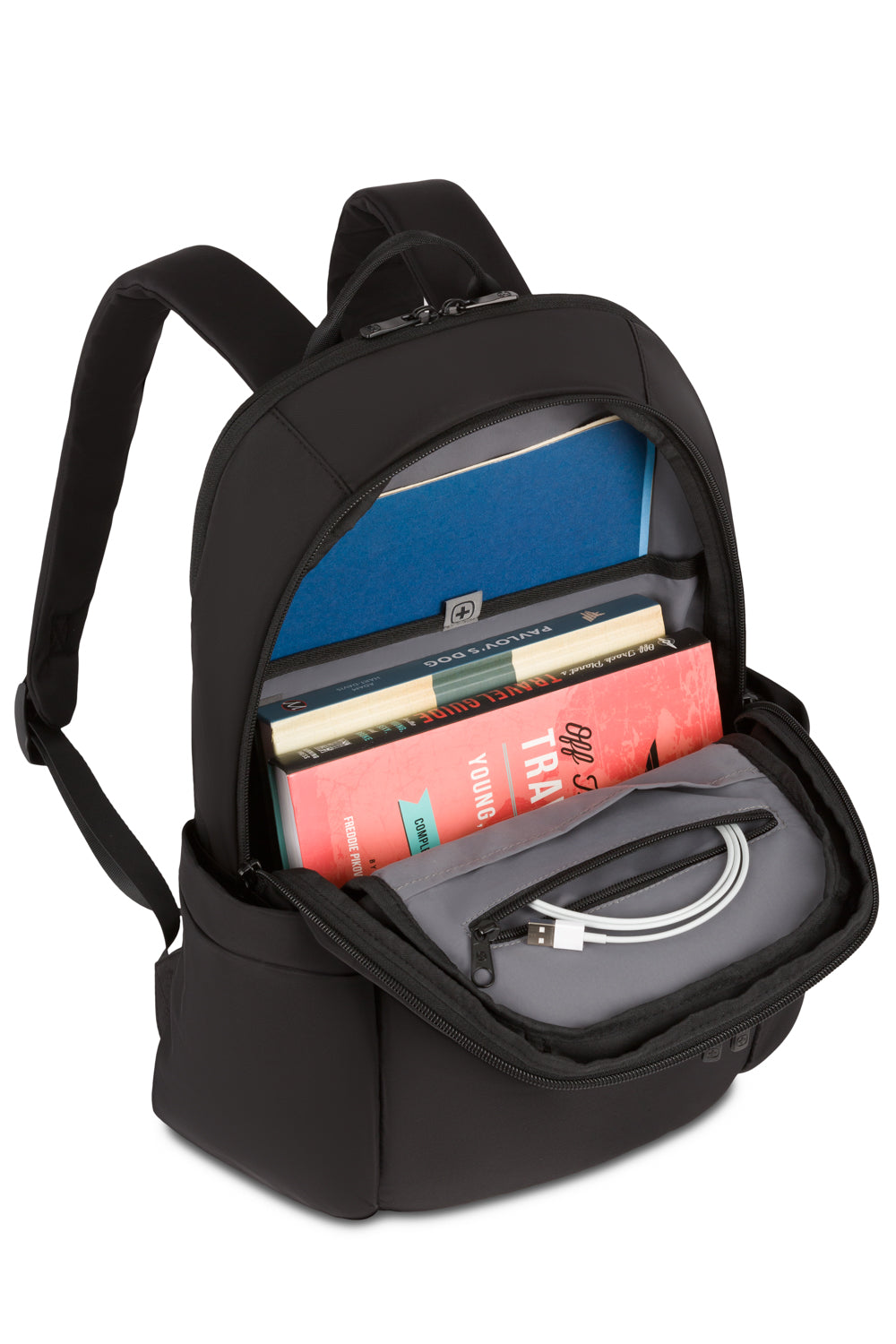SWISSGEAR Bloom Laptop Backpack - Black/Black - 06