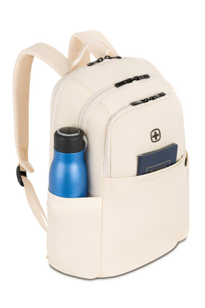 SWISSGEAR 2822 Laptop Backpack - Sand Dual side pockets can hold your water bottle and your umbrella
