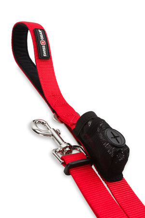 Swissgear 3317 Multifunction Dog Leash - Anti-rust hook with spring closure rotates 360° to prevent tangling