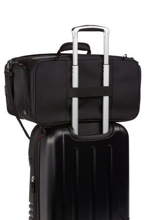 Swissgear 3323 Carry-On Pet Carrier Luggage trolley strap for sliding over most retractable handles or buckling into a car with automobile seatbelt