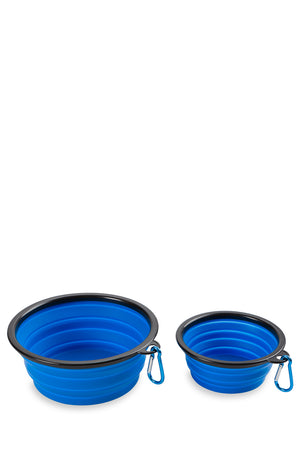 Swissgear 3335 Collapsible Bowls & Can Lid Set Bowl set includes one small bowl and one large bowl for multiple pets or serving food and water separately