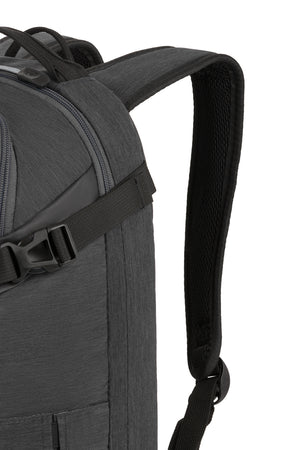 Swissgear 3555 Hybrid Laptop Backpack - Gray Ergonomically contoured, padded shoulder straps with breathable mesh fabric