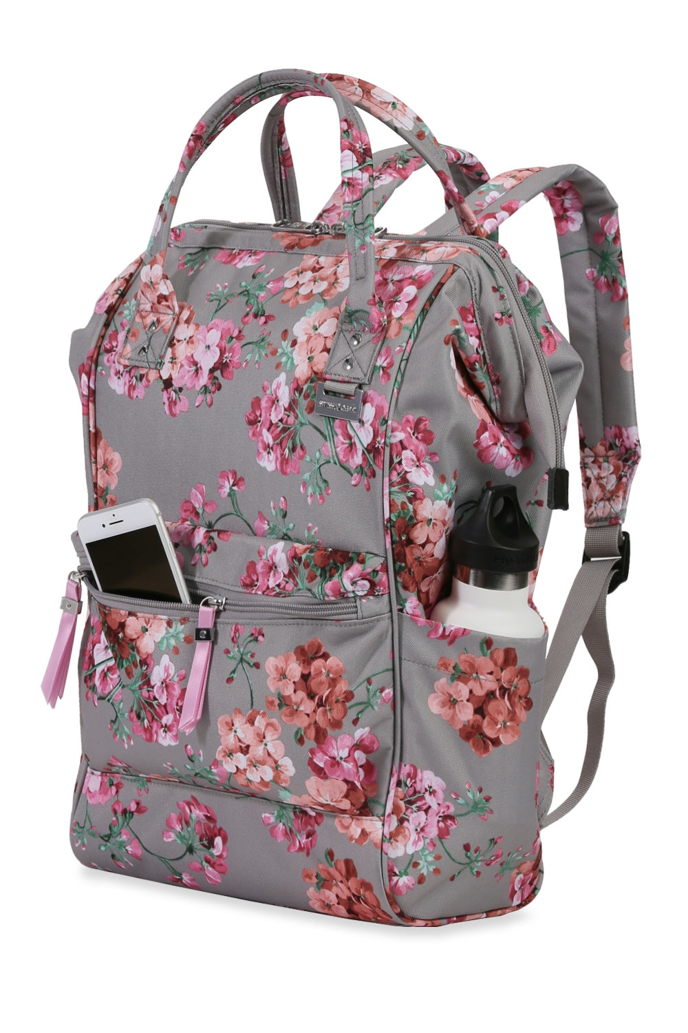 SWISSGEAR Artz Laptop Backpack - Grey Floral - 04