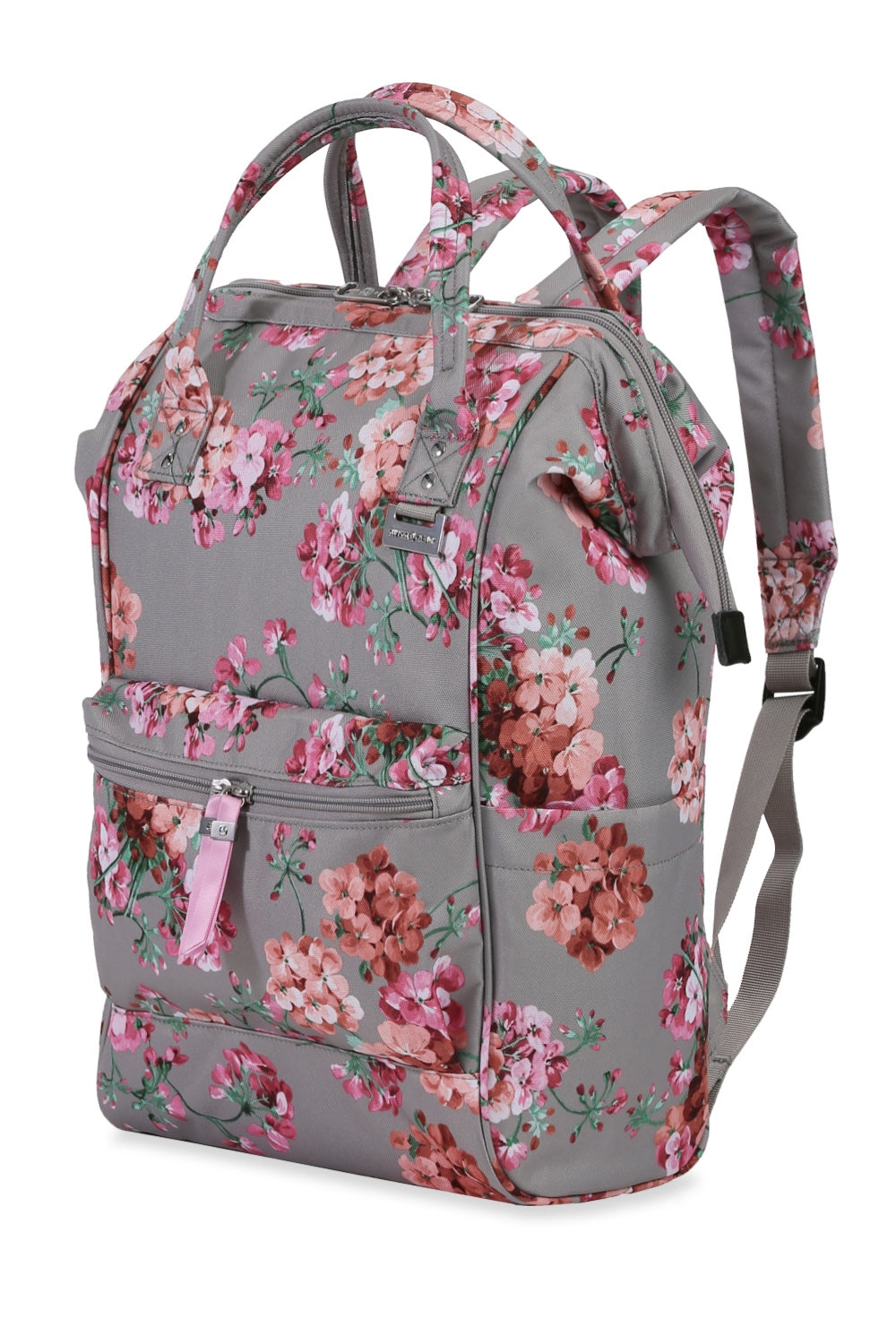 SWISSGEAR Artz Laptop Backpack - Grey Floral - 01