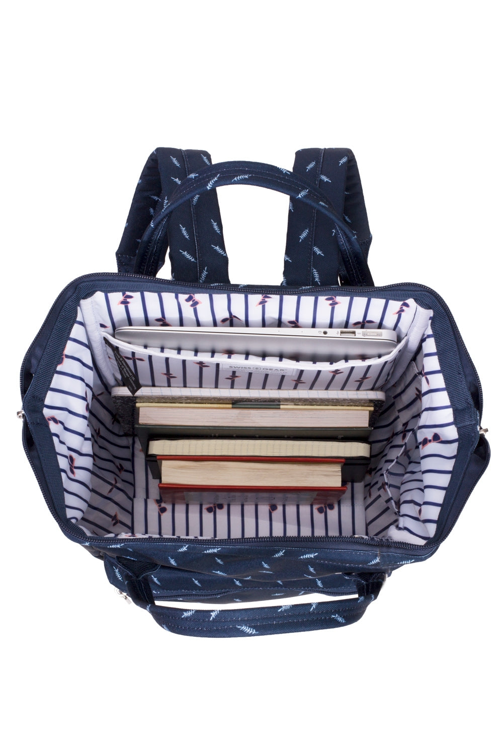 SWISSGEAR Artz Laptop Backpack - Navy Feathers - 06