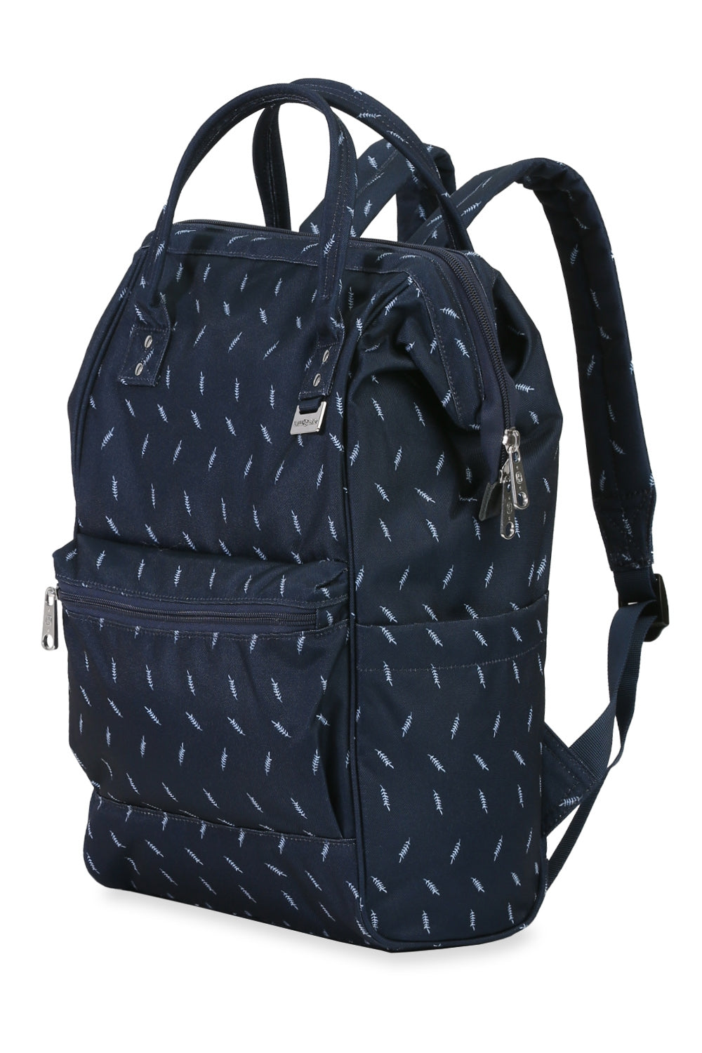 SWISSGEAR Artz Laptop Backpack - Navy Feathers - 01