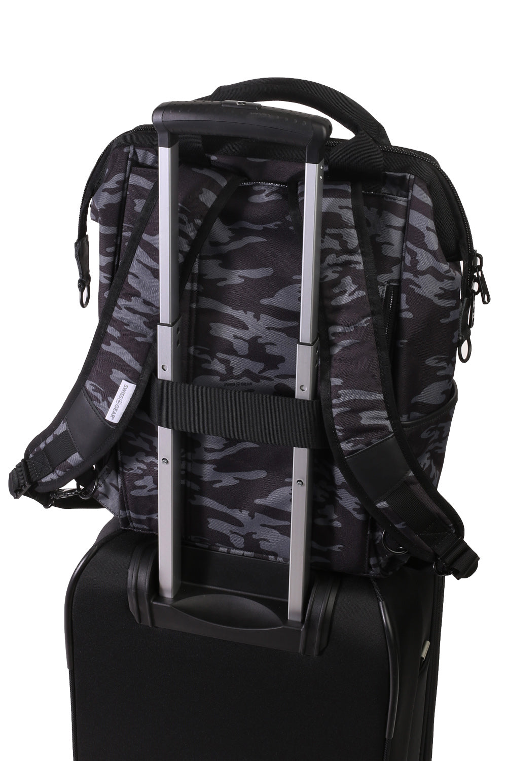 SWISSGEAR Artz Pro Laptop Backpack - Black/Grey Camo - 08