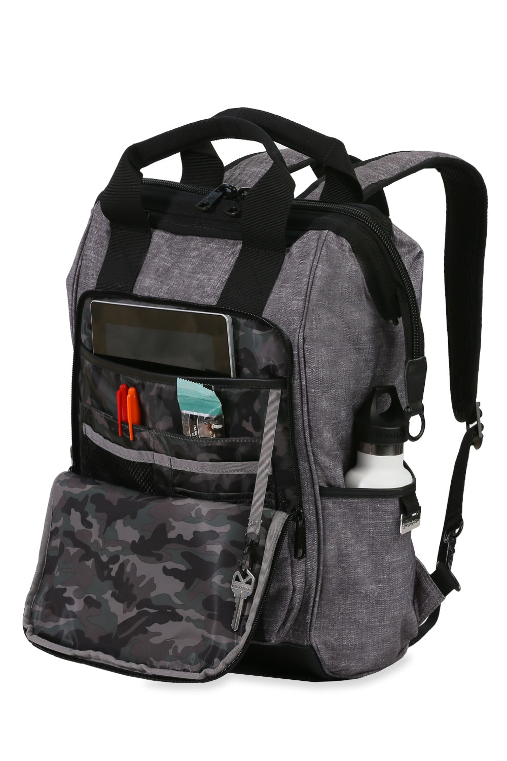 SWISSGEAR Artz Pro Laptop Backpack - Grey/Black - 05