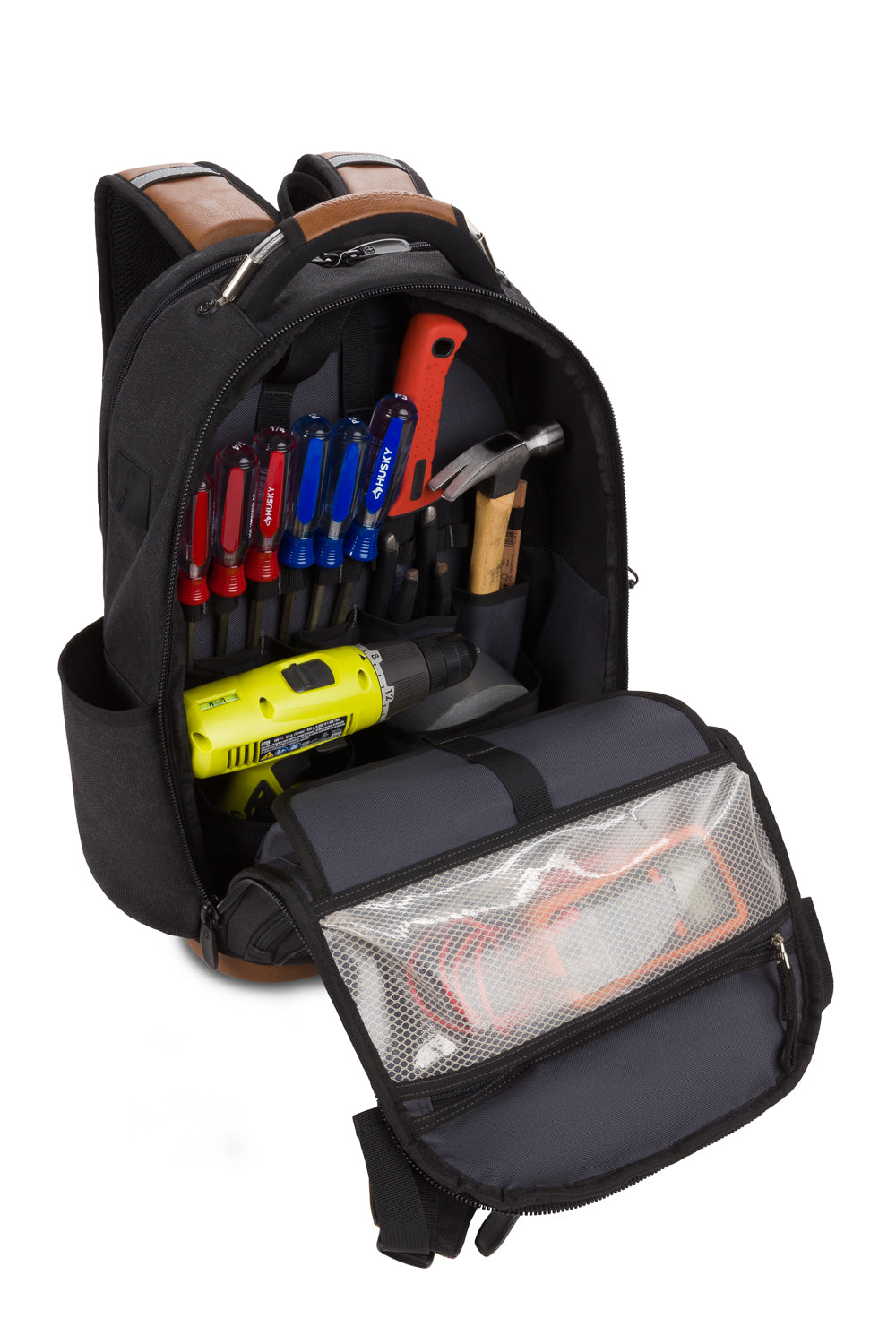 SWISSGEAR 3636 USB Work Pack Pro Tool Backpack - Black Canvas