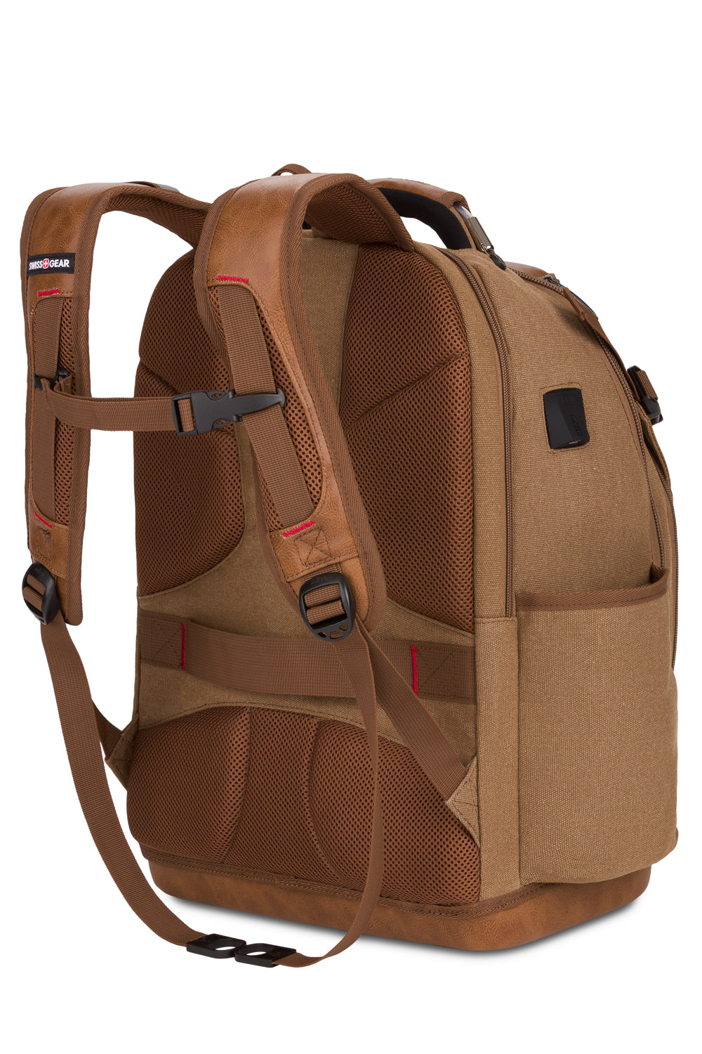 SWISSGEAR 3636 USB Work Pack Pro Tool Backpack - Brown Canvas