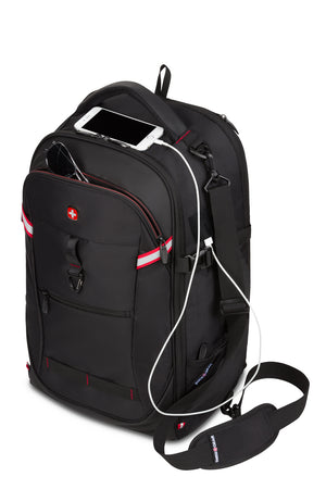 SWISSGEAR 3766 USB Travel Laptop Backpack in Black