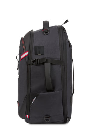Swissgear 3766 USB Deluxe Travel Laptop Backpack - Charcoal - molded side grab handle
