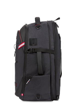 Swissgear 3766 USB Deluxe Travel Laptop Backpack - Charcoal - molded side grab handle
