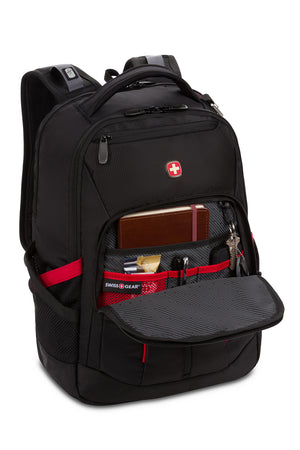 Swissgear 3906 Laptop Backpack - Organizer compartment with key/clip fob, slip pocket, and multiple divider pockets