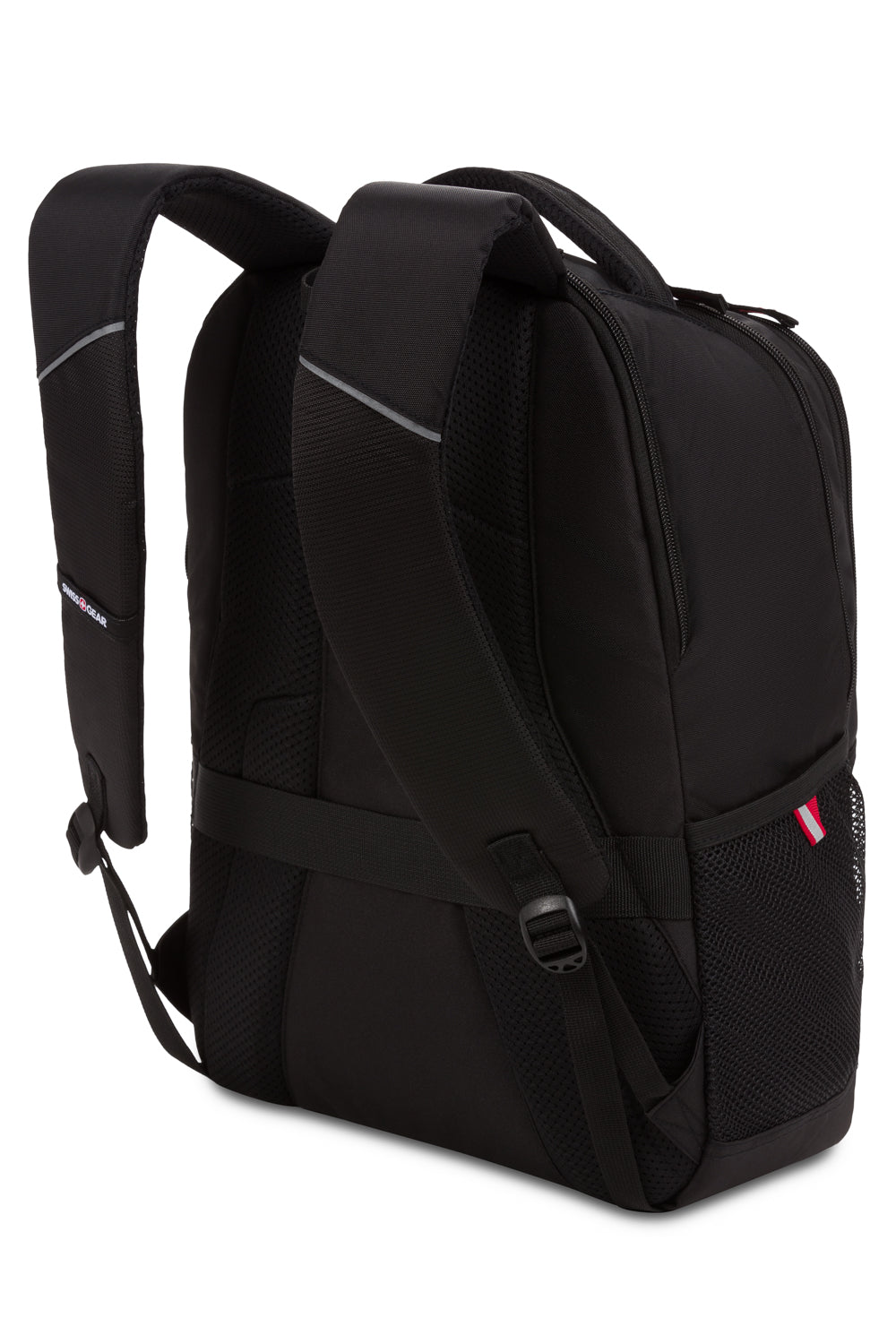 Swissgear 3918 Laptop Backpack - Ergonomically contoured, padded shoulder straps with breathable mesh fabric and reflective accent material for added safety