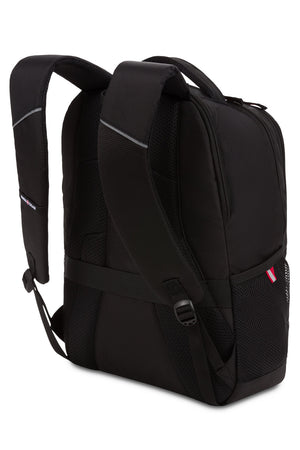 Swissgear 3918 Laptop Backpack - Ergonomically contoured, padded shoulder straps with breathable mesh fabric and reflective accent material for added safety