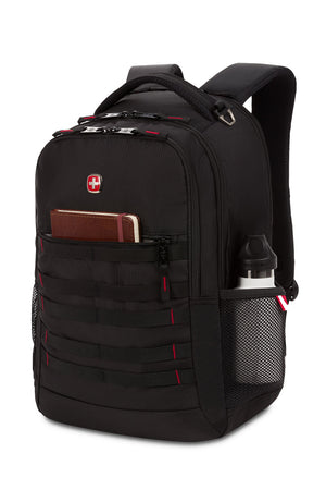 Swissgear 3918 Laptop Backpack - 2 side water bottle pockets with reflective pull tabs