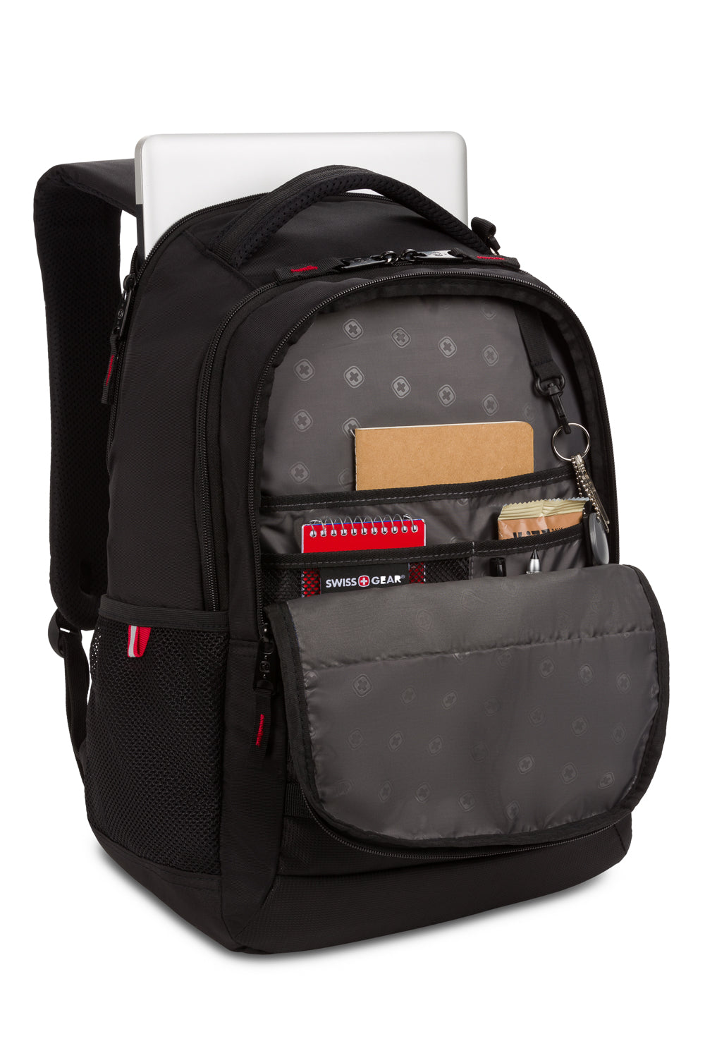 Swissgear 3918 Laptop Backpack - Padded laptop compartment with built-in corner hold-down strap designed to carry most 15