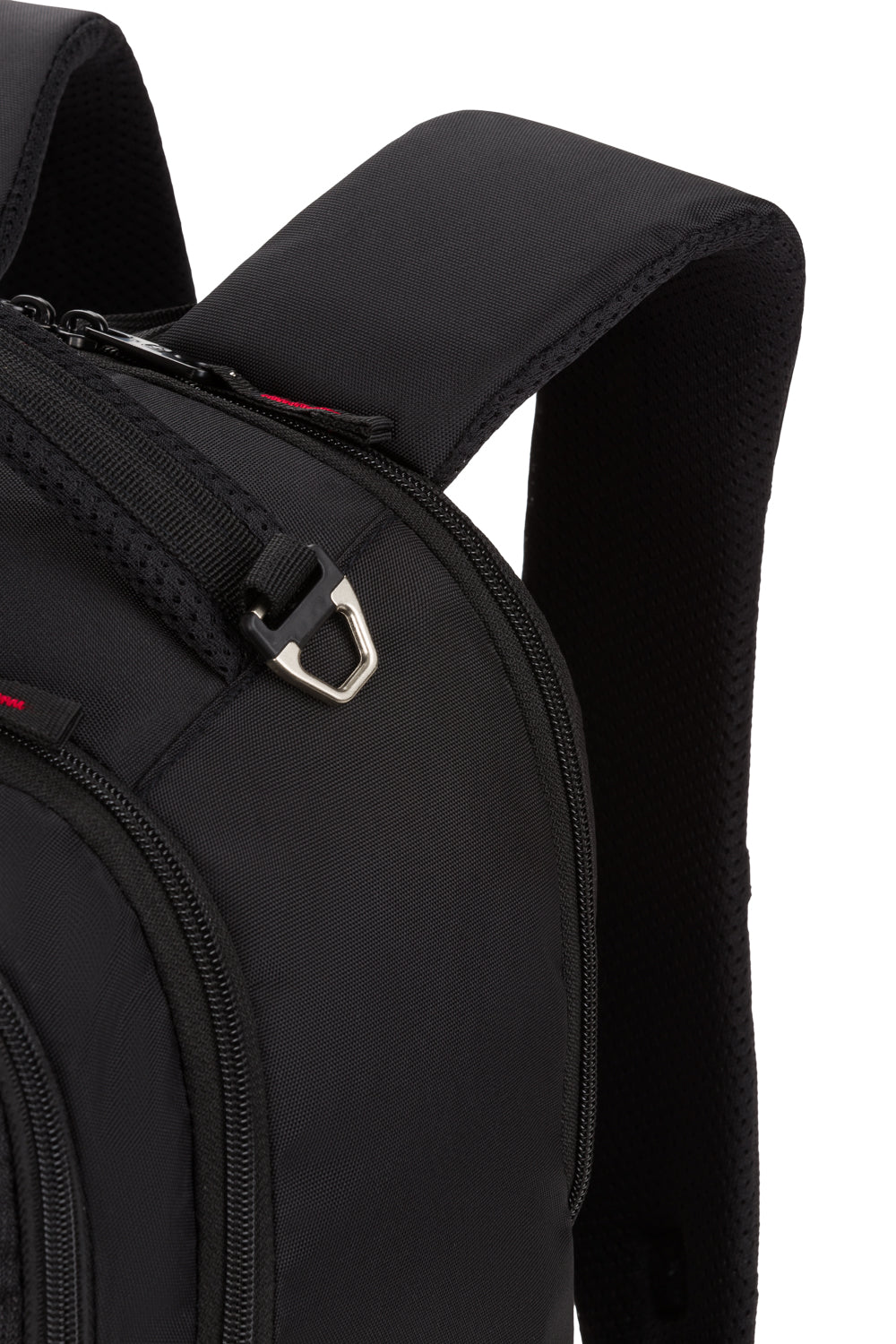 Swissgear 3918 Laptop Backpack - Padded top carry handle with side metal D-ring to attach gear to