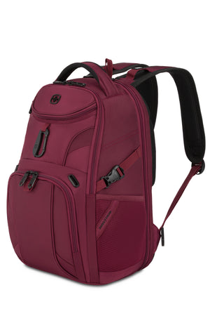 SWISSGEAR Mini 1900 ScanSmart Laptop Backpack in Pomegranate