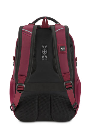 SWISSGEAR Mini 1900 ScanSmart Laptop Backpack in Pomegranate